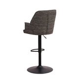 Bar Stool Donny FavoFurn Anthracite LxBxH 75x58x54 Fabric Nnb