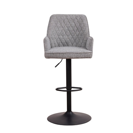 Bar Stool Donny FavoFurn Grey LxBxH 75x58x54 Fabric Nnb