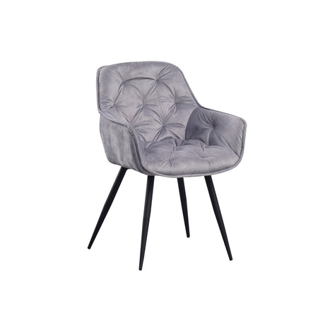 Dining Chair Alan FavoFurn Grey LxBxH 71x68x49 Fabric Nnb