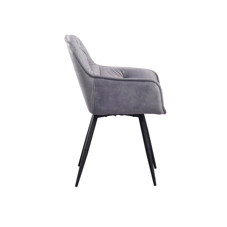 Dining Chair Alan FavoFurn Grey LxBxH 71x68x49 Fabric Nnb