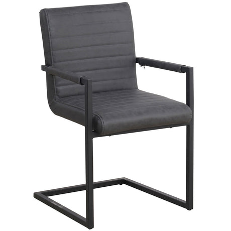 Dining Chair Kubis FavoFurn Anthracite LxBxH 71x59x58 Artificial leather Nnb