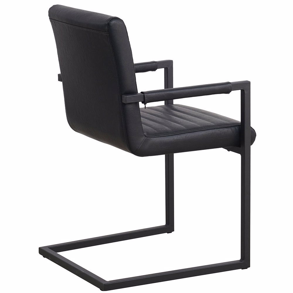 Dining Chair Kubis FavoFurn Black LxBxH 71x59x58 Artificial leather Nnb