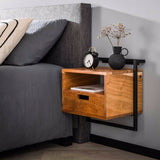 Bedside Table Ivan HomeHaven Brown LxBxH 47x47x32 Acacia wood Nnb