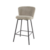 Bar Stool Bates HomeHaven Beige LxBxH 69x68x66 Boucle Nnb