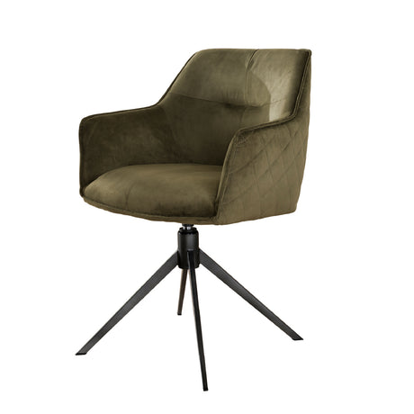 Dining Chair Hector HomeHaven Dark Green LxBxH 63x63x62 Nnb