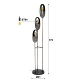 Floor lamp Kairo HomeHaven Grey LxBxH 173x34x33 Metal Nnb