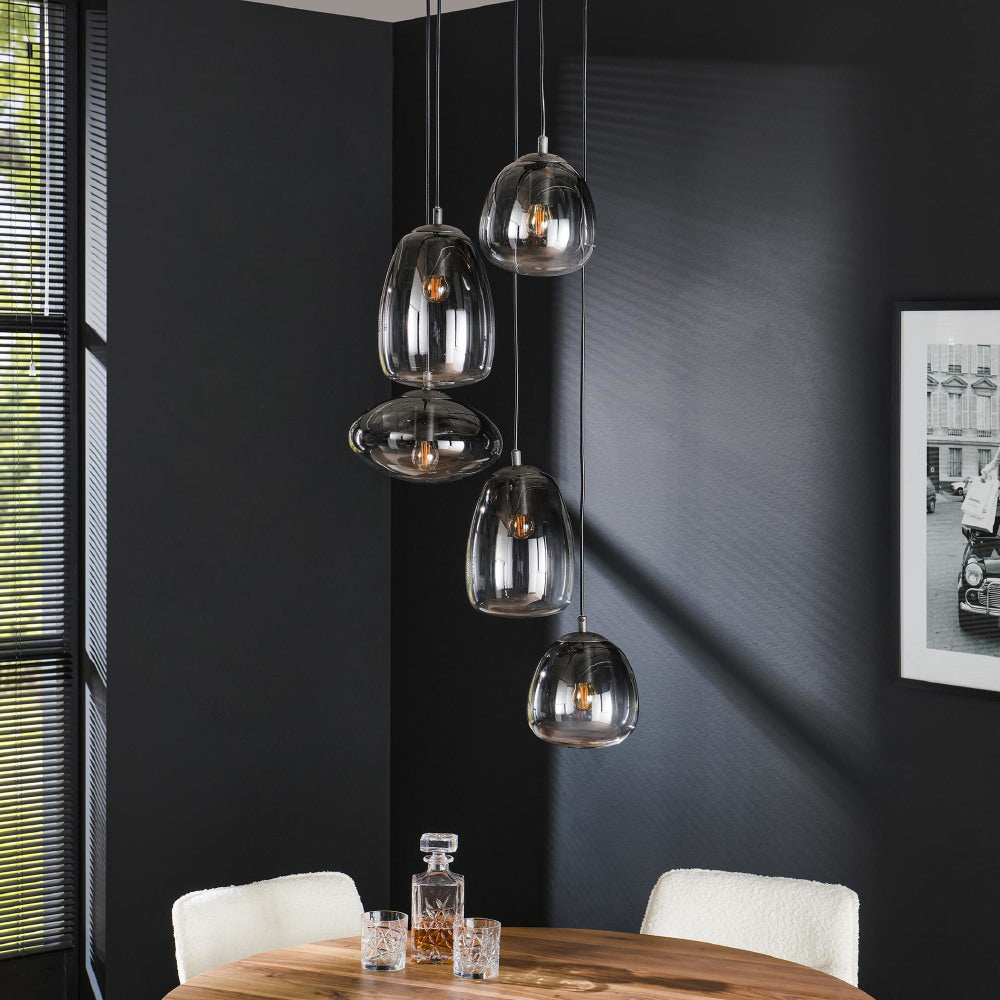 Pendant Light Blaze HomeHaven Anthracite LxBxH 67x52x31 Glass Nnb