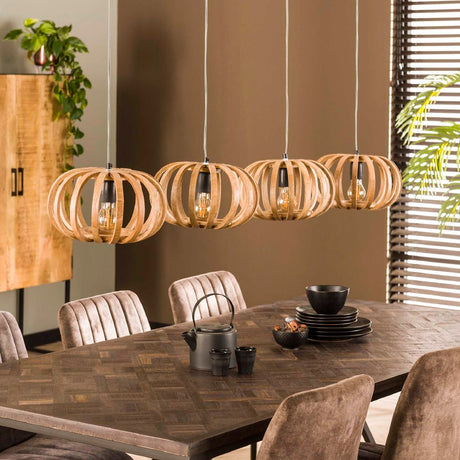 Pendant Light Joss HomeHaven Brown LxBxH 146x41x30 Mango wood Nnb