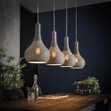 Pendant Light Kory HomeHaven Grey LxBxH 123x45x28 Metal Nnb