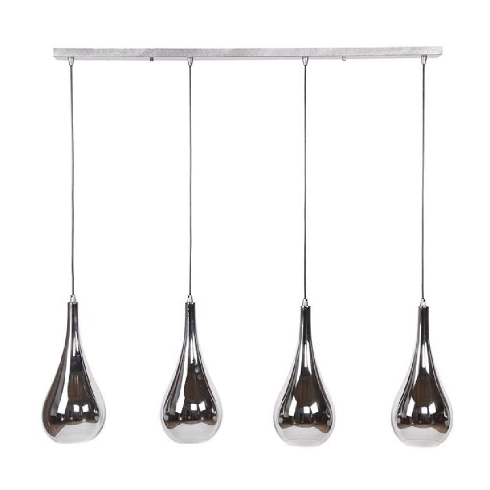 Pendant Light Rider HomeHaven Silver LxBxH 124x61x32 Glass Nnb