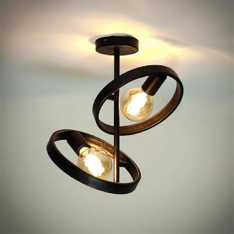 Ceiling Light Kimball HomeHaven Black LxBxH 48x28x9 Metal Nnb